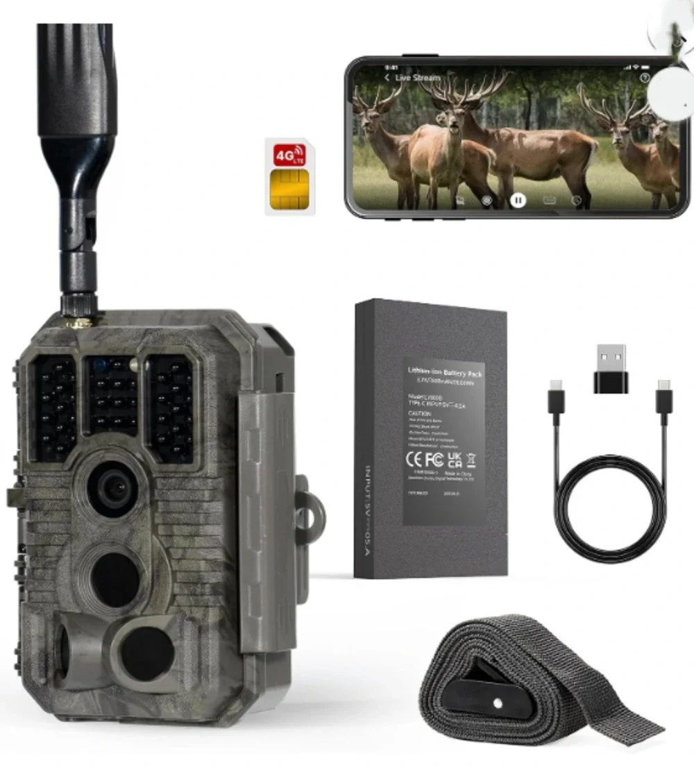 GardePro X60 Pro Max 2025 Cellular Trail Camera 32GB Memory Live View